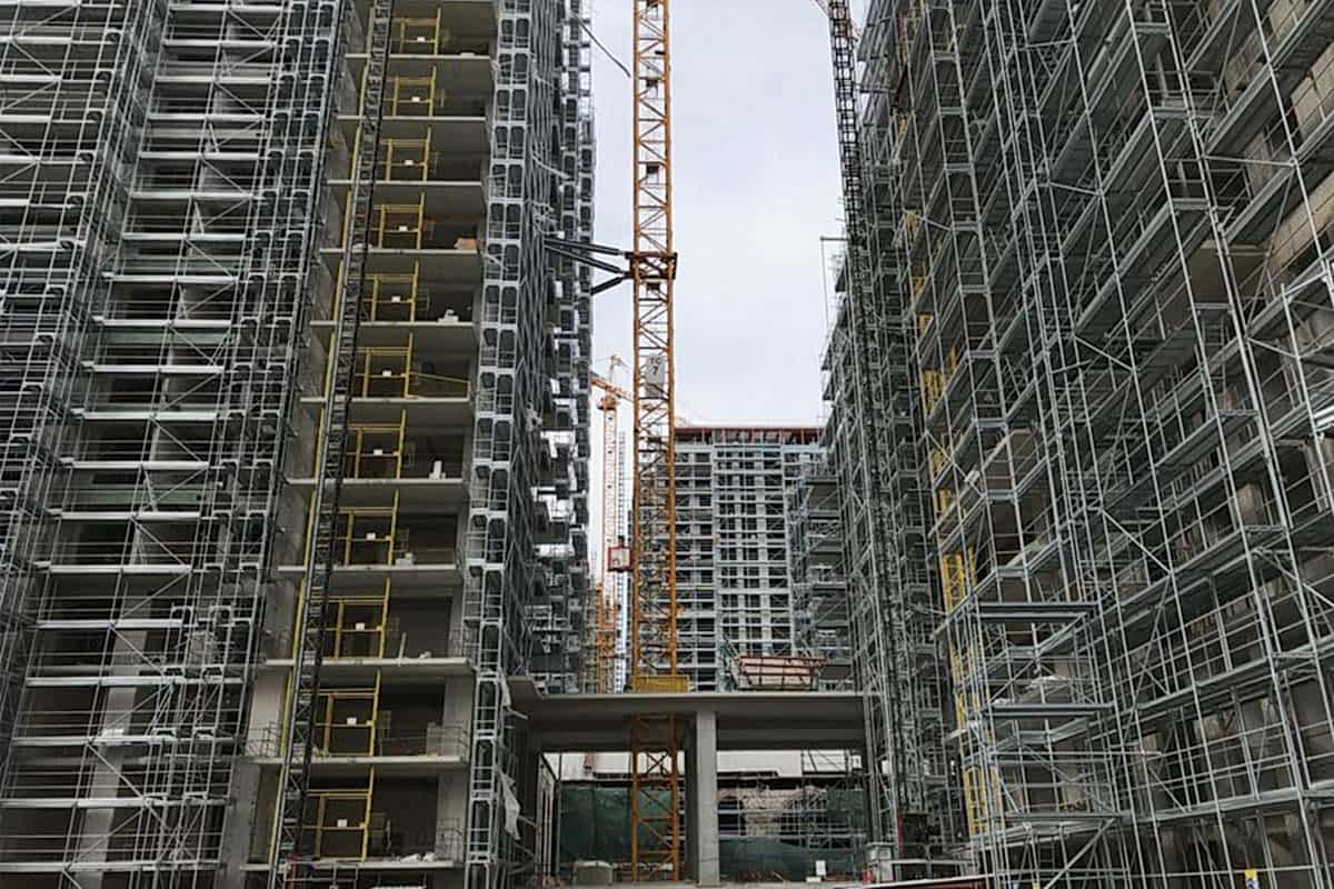 Güvenlikli Cephe Iskelesi